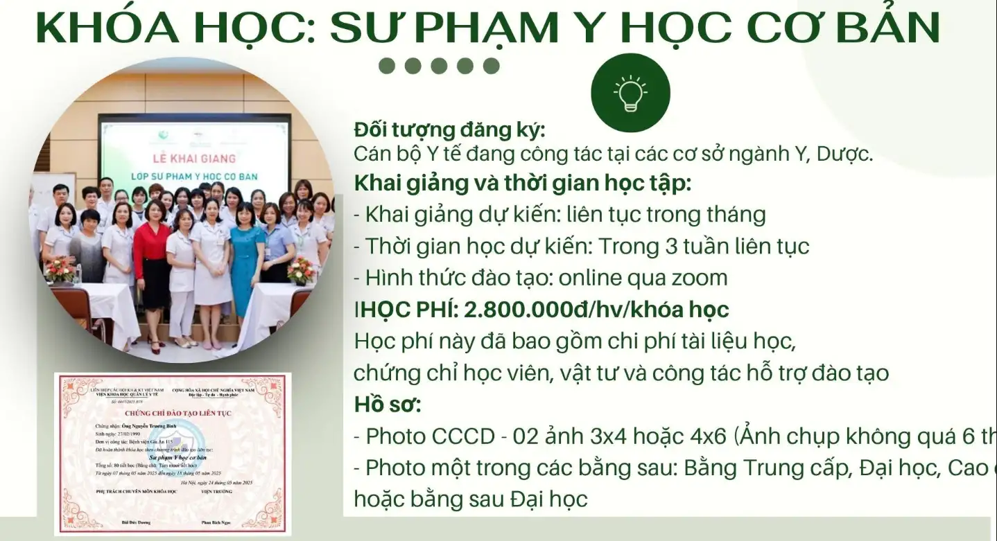 KHAI GIẢNG CÁC LỚP NGHIỆP VỤ SƯ PHẠM